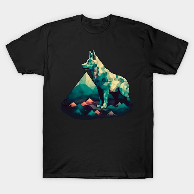 Abstract dog T-Shirt by GreenMary Design